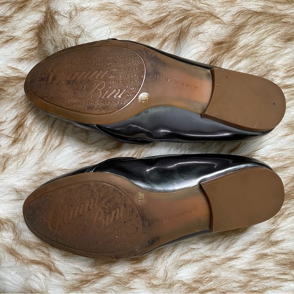 Gianni Bini pewter metallic loafers - Picture 4 of 8